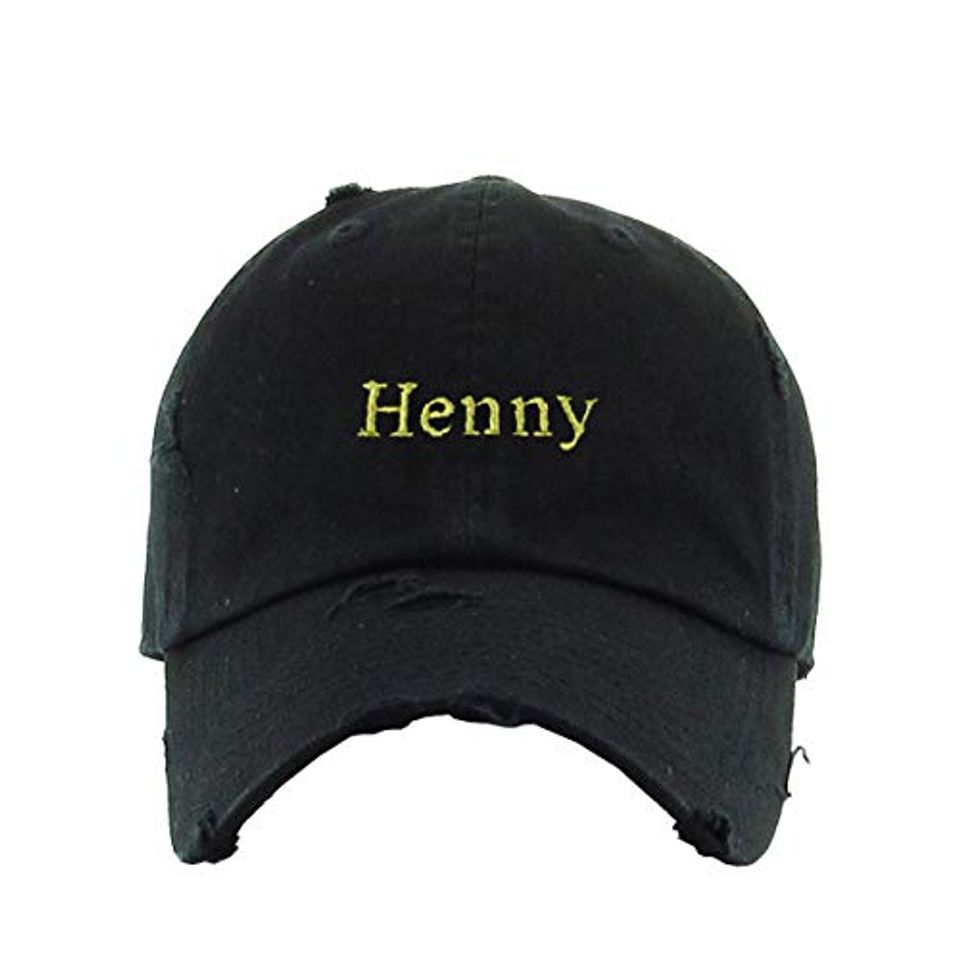 Henny Vintage Baseball Cap Embroidered Adjustable Distressed Dad Hat