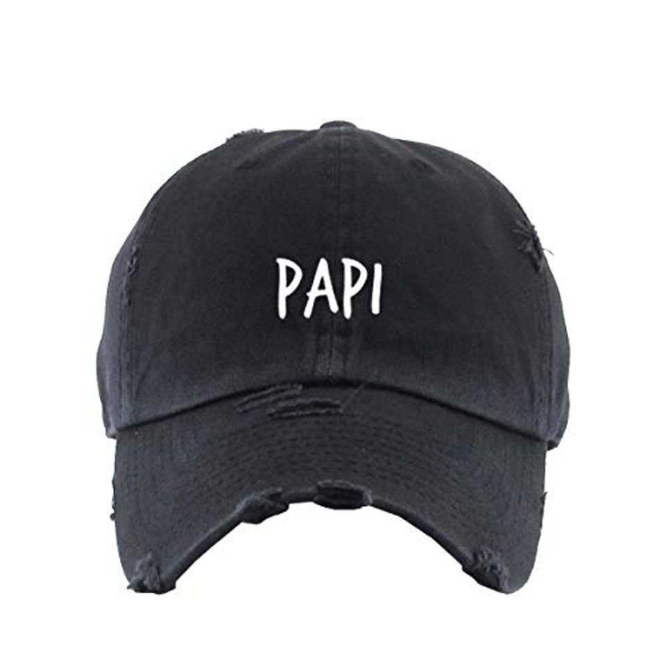 Papi Vintage Baseball Cap Embroidered Adjustable Distressed Dad Hat