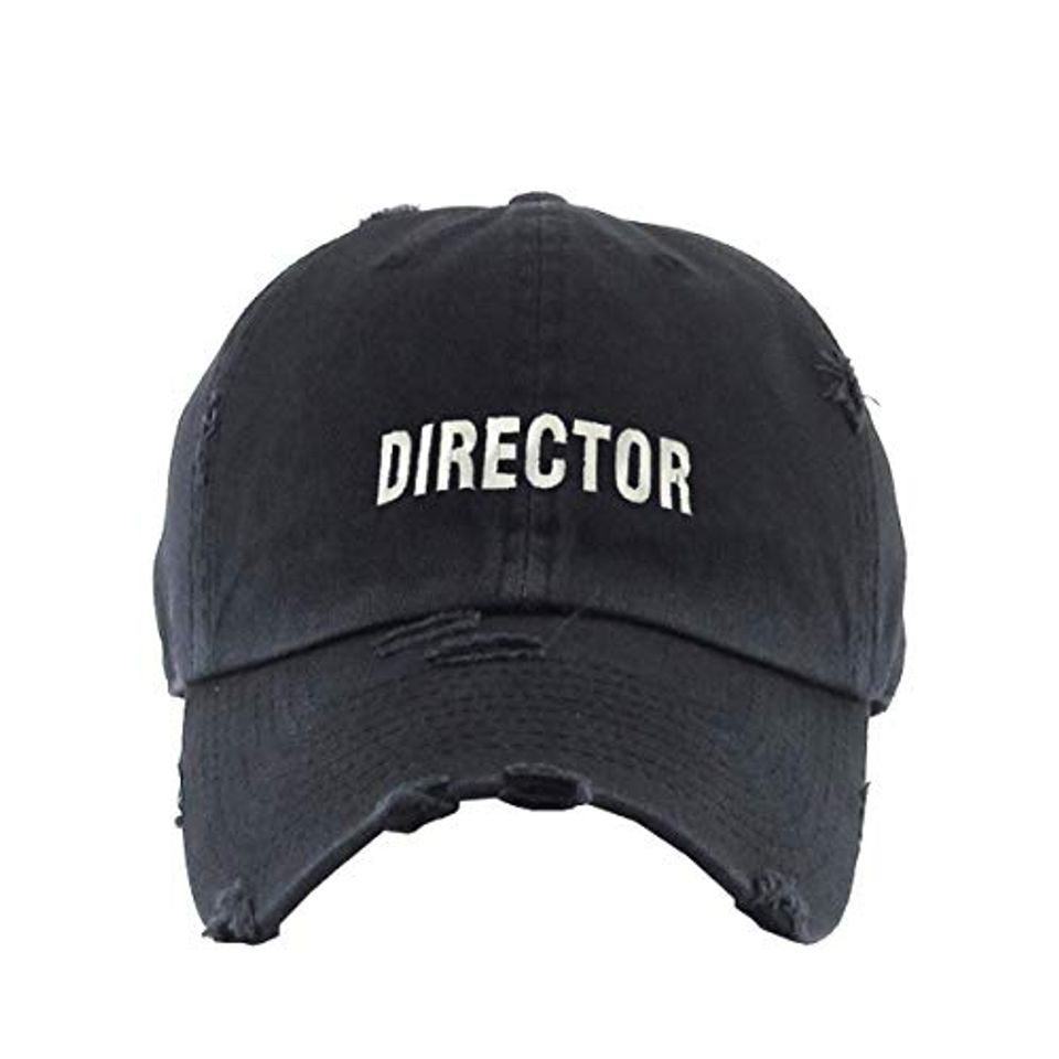 Director Vintage Baseball Cap Embroidered Adjustable Distressed Dad Hat