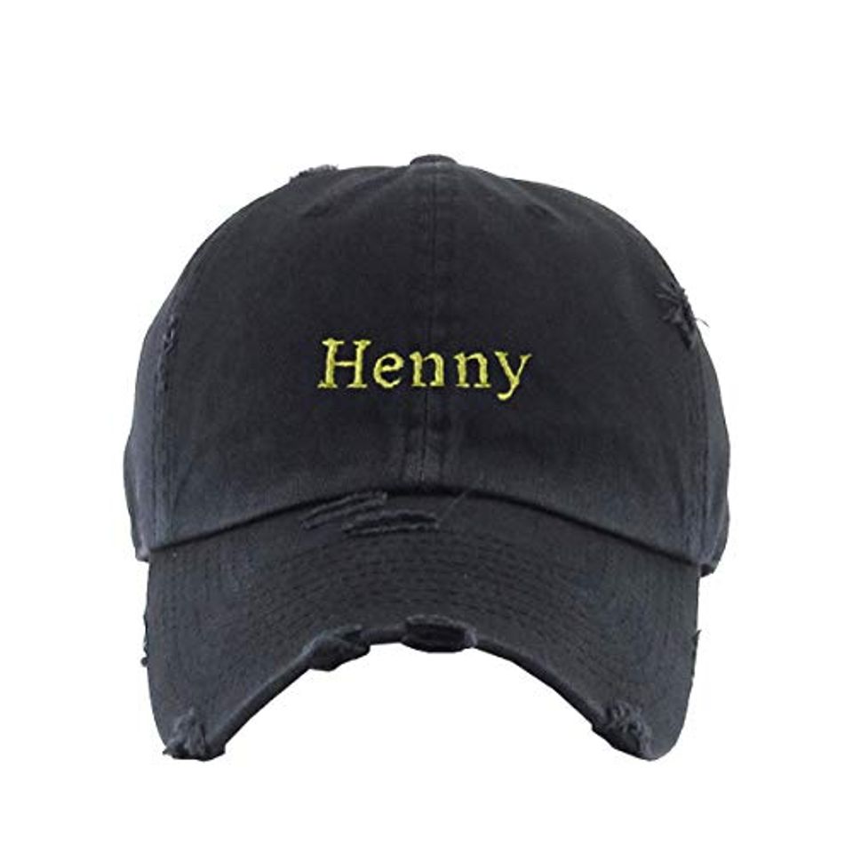 Henny Vintage Baseball Cap Embroidered Adjustable Distressed Dad Hat