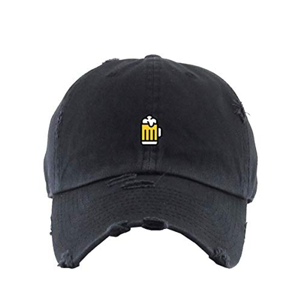 Beer Vintage Baseball Cap Embroidered Adjustable Distressed Dad Hat