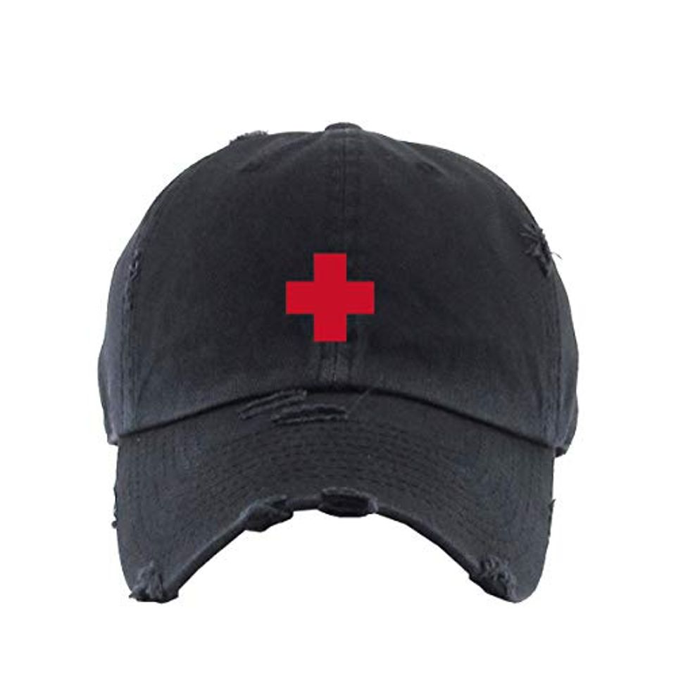 Lifeguard Vintage Baseball Cap Embroidered Adjustable Distressed Dad Hat