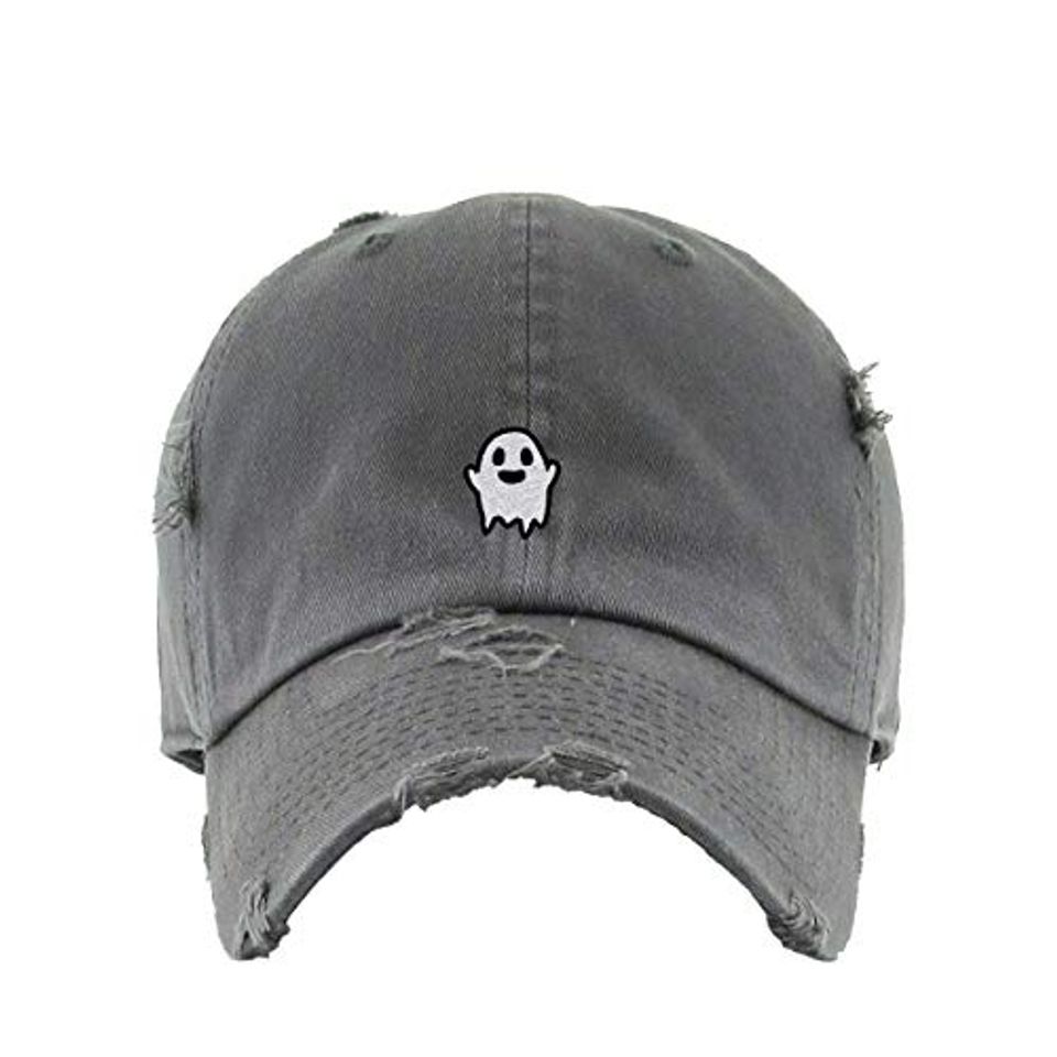 Ghost Vintage Baseball Cap Embroidered  Adjustable Distressed Dad Hat
