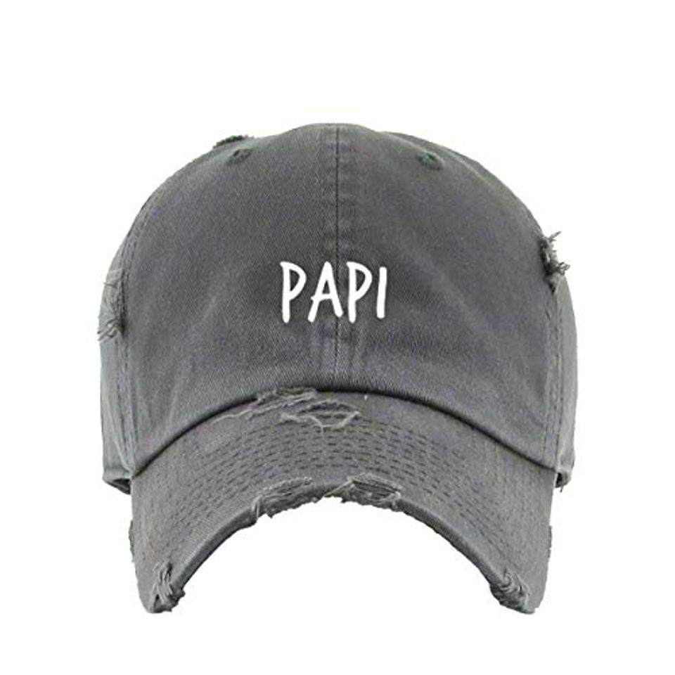 Papi Vintage Baseball Cap Embroidered Adjustable Distressed Dad Hat