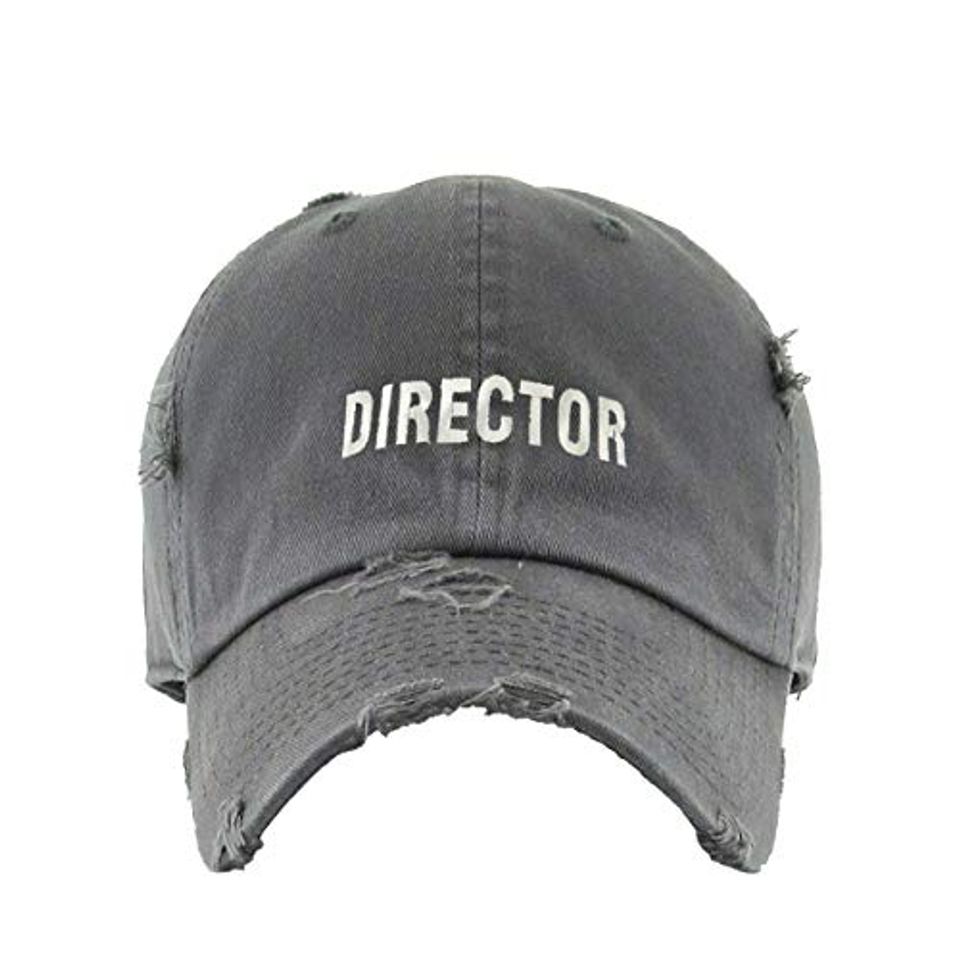 Director Vintage Baseball Cap Embroidered Adjustable Distressed Dad Hat