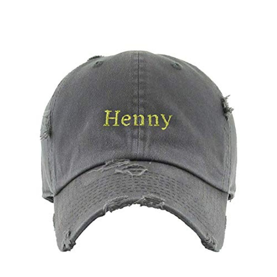 Henny Vintage Baseball Cap Embroidered Adjustable Distressed Dad Hat