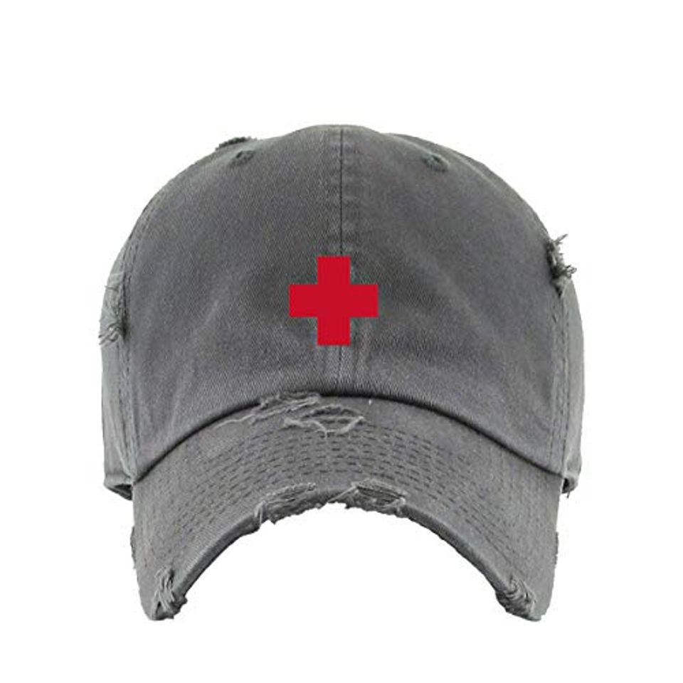 Lifeguard Vintage Baseball Cap Embroidered Adjustable Distressed Dad Hat