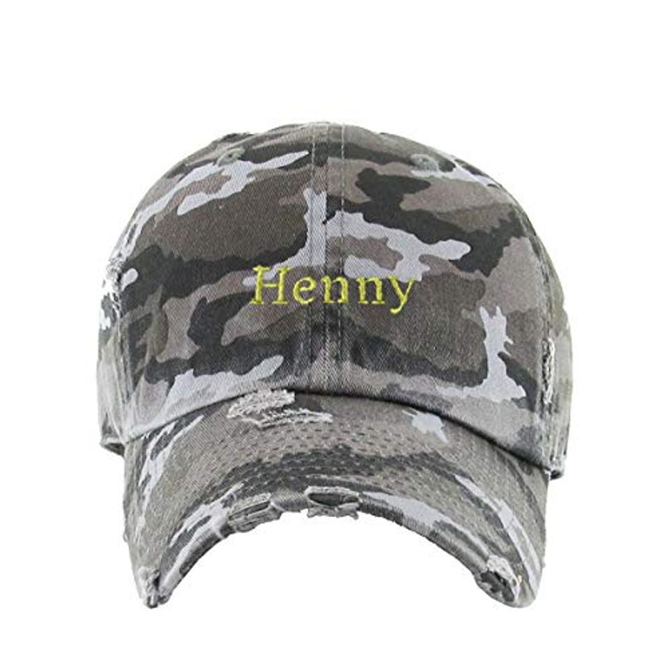 Henny Vintage Baseball Cap Embroidered Adjustable Distressed Dad Hat