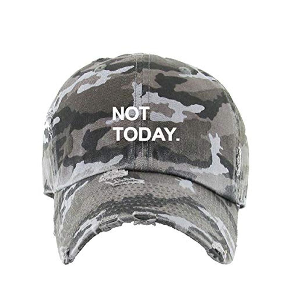Not Today Vintage Baseball Cap Embroidered Adjustable Distressed Dad Hat
