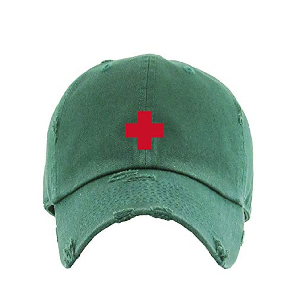Lifeguard Vintage Baseball Cap Embroidered Adjustable Distressed Dad Hat