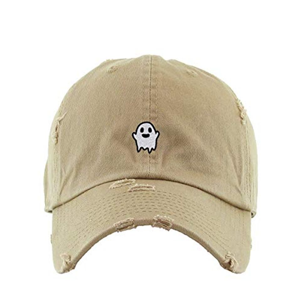 Ghost Vintage Baseball Cap Embroidered  Adjustable Distressed Dad Hat