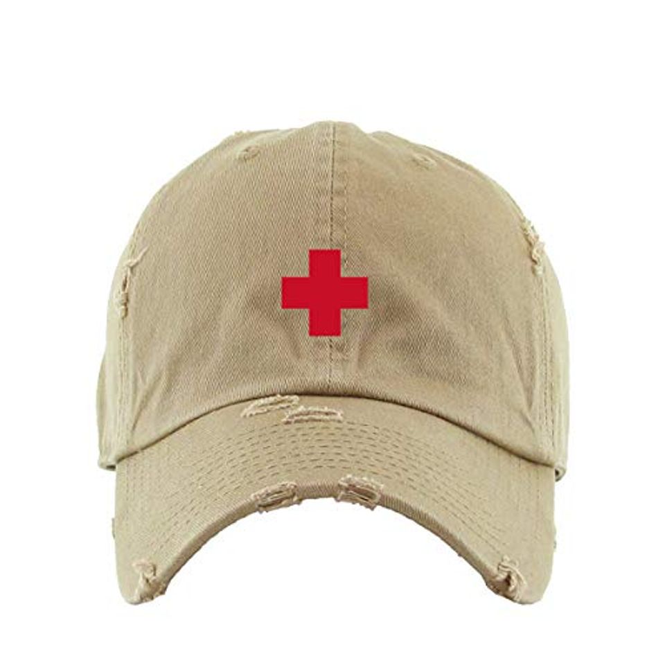 Lifeguard Vintage Baseball Cap Embroidered Adjustable Distressed Dad Hat