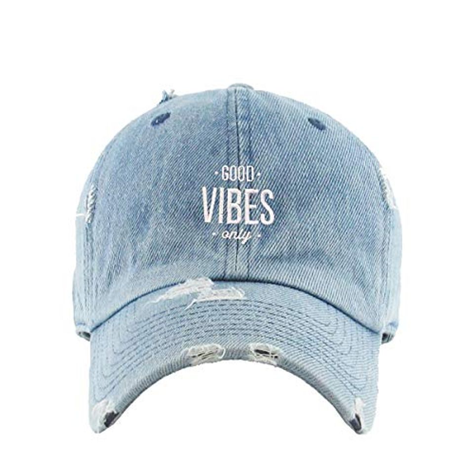 Good V Only Vintage Baseball Cap Embroidered Adjustable Distressed Dad Hat