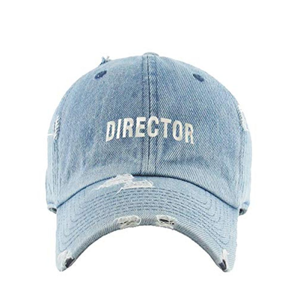 Director Vintage Baseball Cap Embroidered Adjustable Distressed Dad Hat