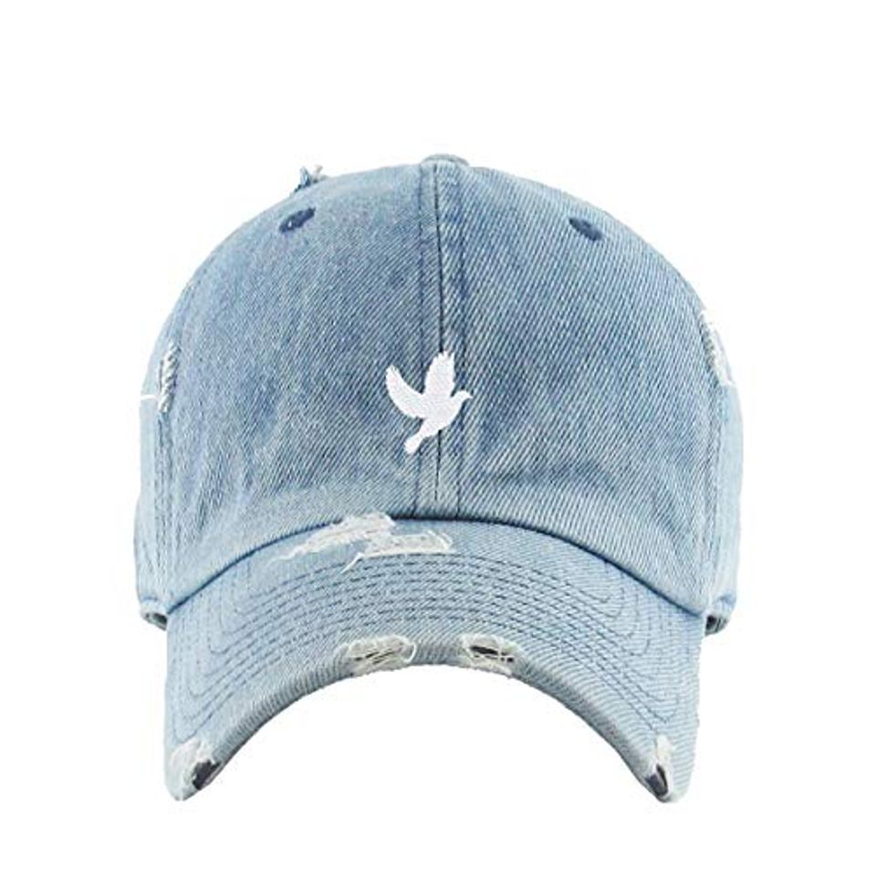 Dove Vintage Baseball Cap Embroidered Adjustable Distressed Dad Hat