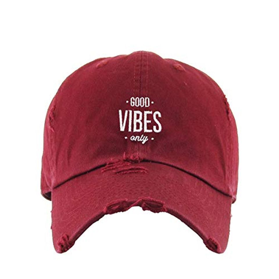 Good V Only Vintage Baseball Cap Embroidered Adjustable Distressed Dad Hat