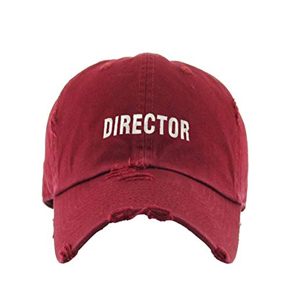 Director Vintage Baseball Cap Embroidered Adjustable Distressed Dad Hat