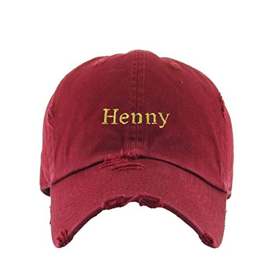 Henny Vintage Baseball Cap Embroidered Adjustable Distressed Dad Hat