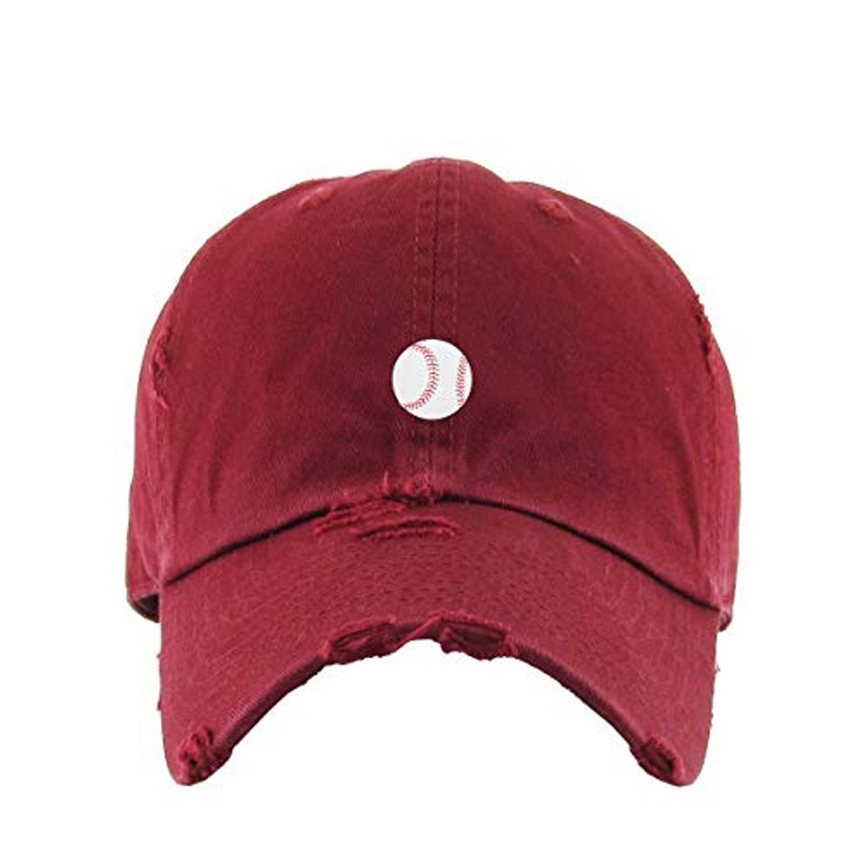 Baseball Vintage Baseball Cap Embroidered Adjustable Distressed Dad Hat