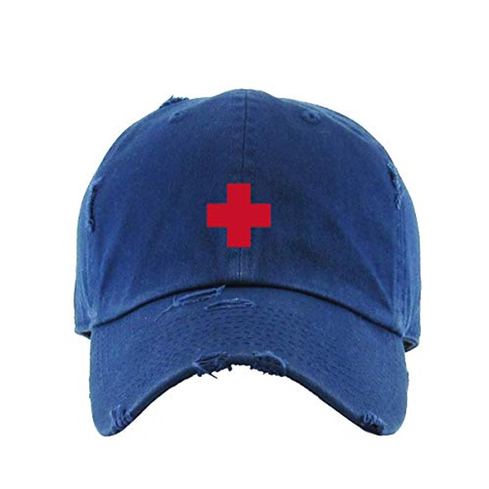 Lifeguard Vintage Baseball Cap Embroidered Adjustable Distressed Dad Hat