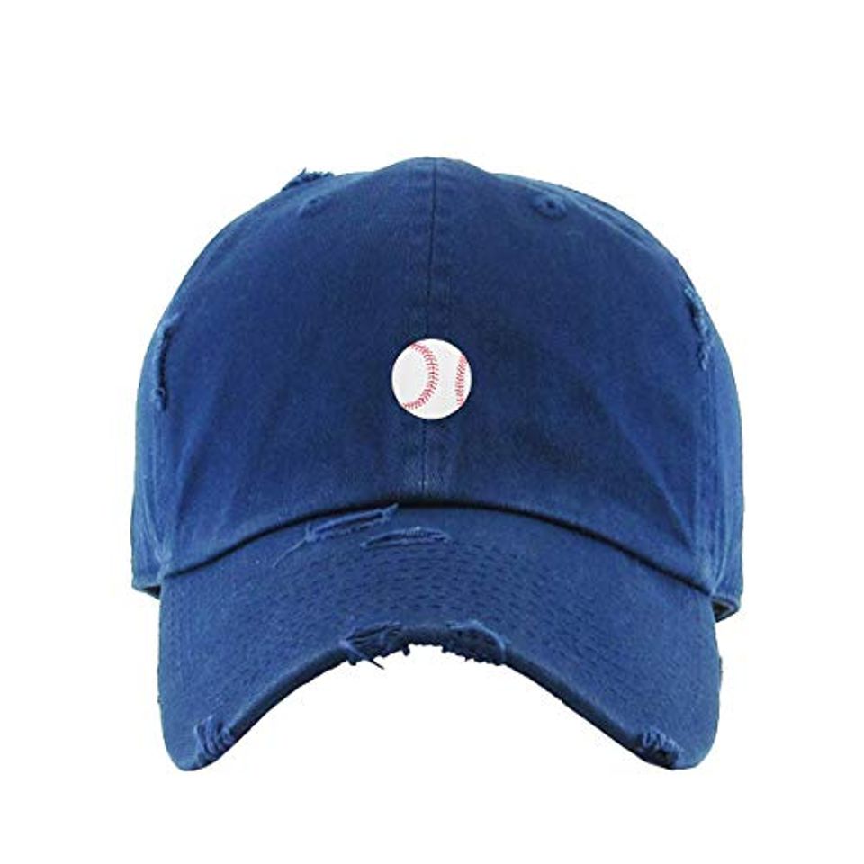 Baseball Vintage Baseball Cap Embroidered Adjustable Distressed Dad Hat