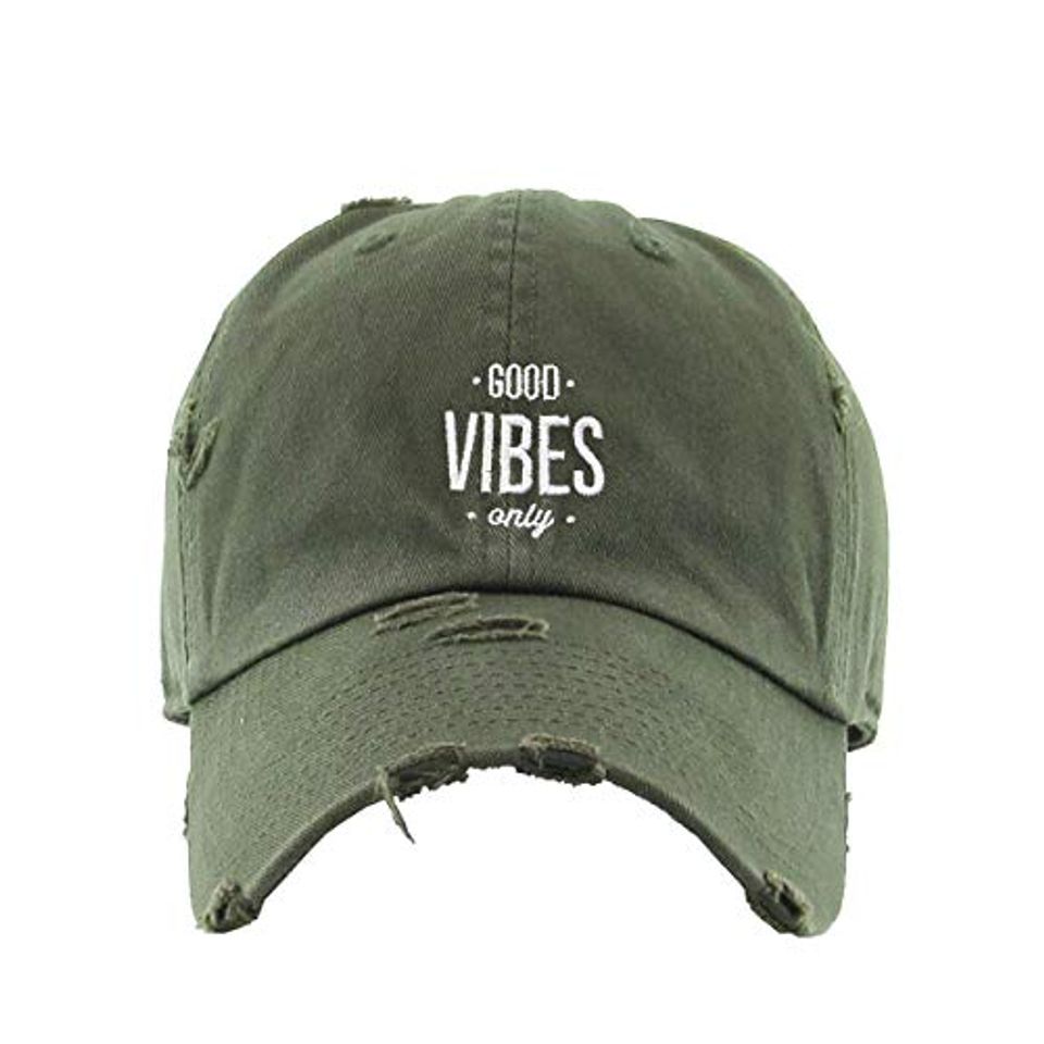 Good V Only Vintage Baseball Cap Embroidered Adjustable Distressed Dad Hat