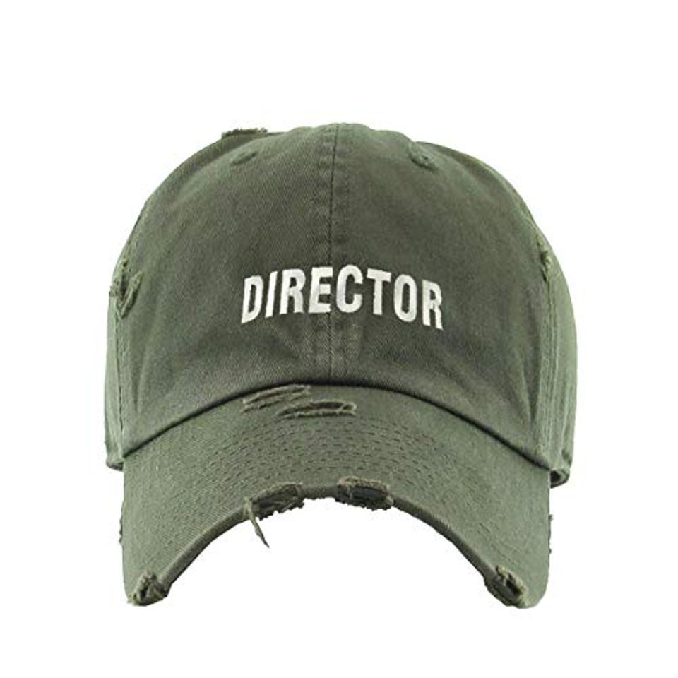 Director Vintage Baseball Cap Embroidered Adjustable Distressed Dad Hat