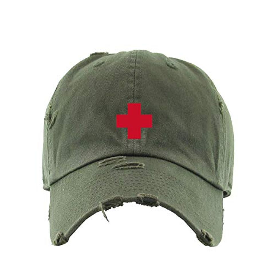 Lifeguard Vintage Baseball Cap Embroidered Adjustable Distressed Dad Hat