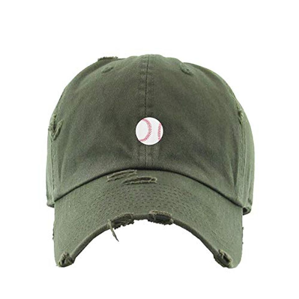 Baseball Vintage Baseball Cap Embroidered Adjustable Distressed Dad Hat