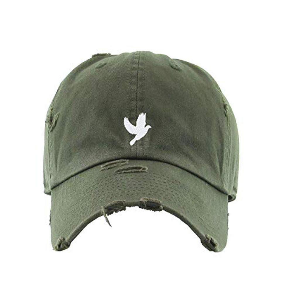 Dove Vintage Baseball Cap Embroidered Adjustable Distressed Dad Hat