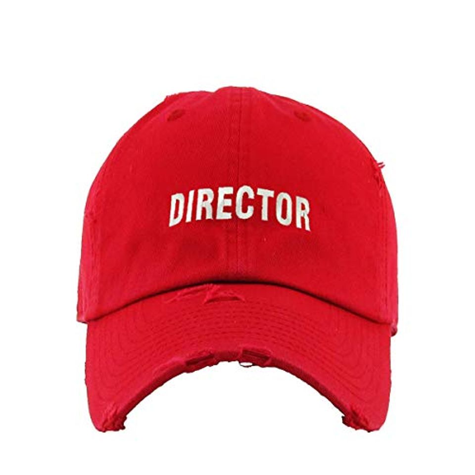Director Vintage Baseball Cap Embroidered Adjustable Distressed Dad Hat