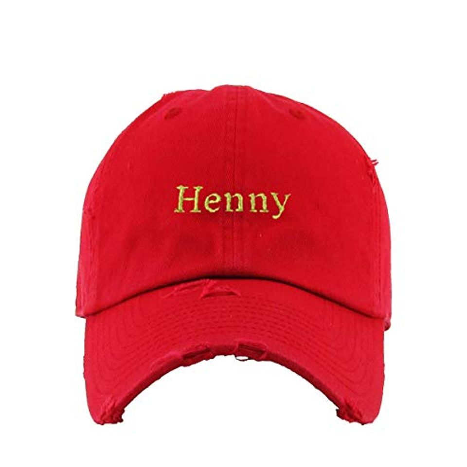 Henny Vintage Baseball Cap Embroidered Adjustable Distressed Dad Hat
