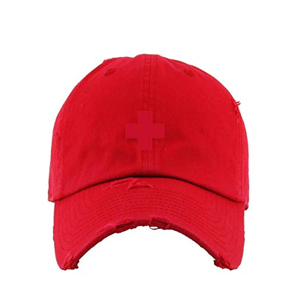 Lifeguard Vintage Baseball Cap Embroidered Adjustable Distressed Dad Hat