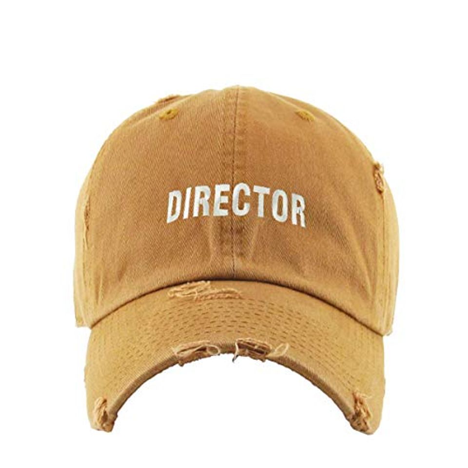 Director Vintage Baseball Cap Embroidered Adjustable Distressed Dad Hat