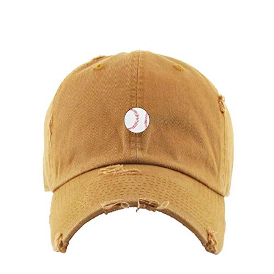Baseball Vintage Baseball Cap Embroidered Adjustable Distressed Dad Hat