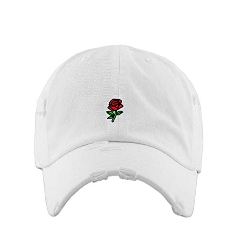 Rose Vintage Baseball Cap Embroidered Adjustable Distressed Dad Hat