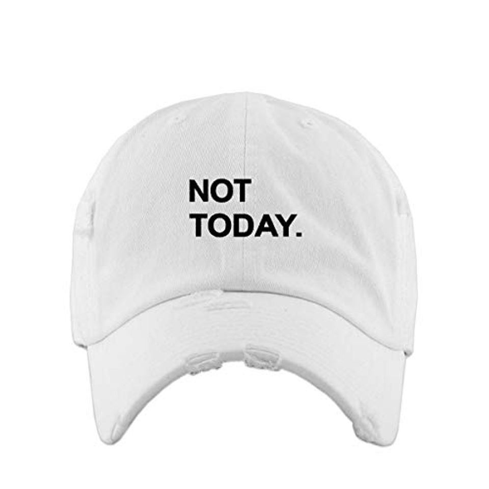 Not Today Vintage Baseball Cap Embroidered Adjustable Distressed Dad Hat