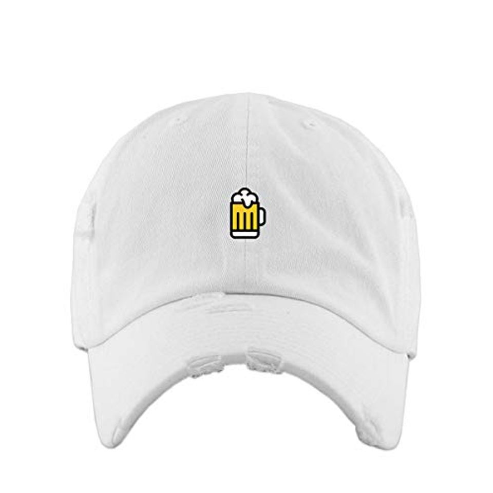 Beer Vintage Baseball Cap Embroidered Adjustable Distressed Dad Hat