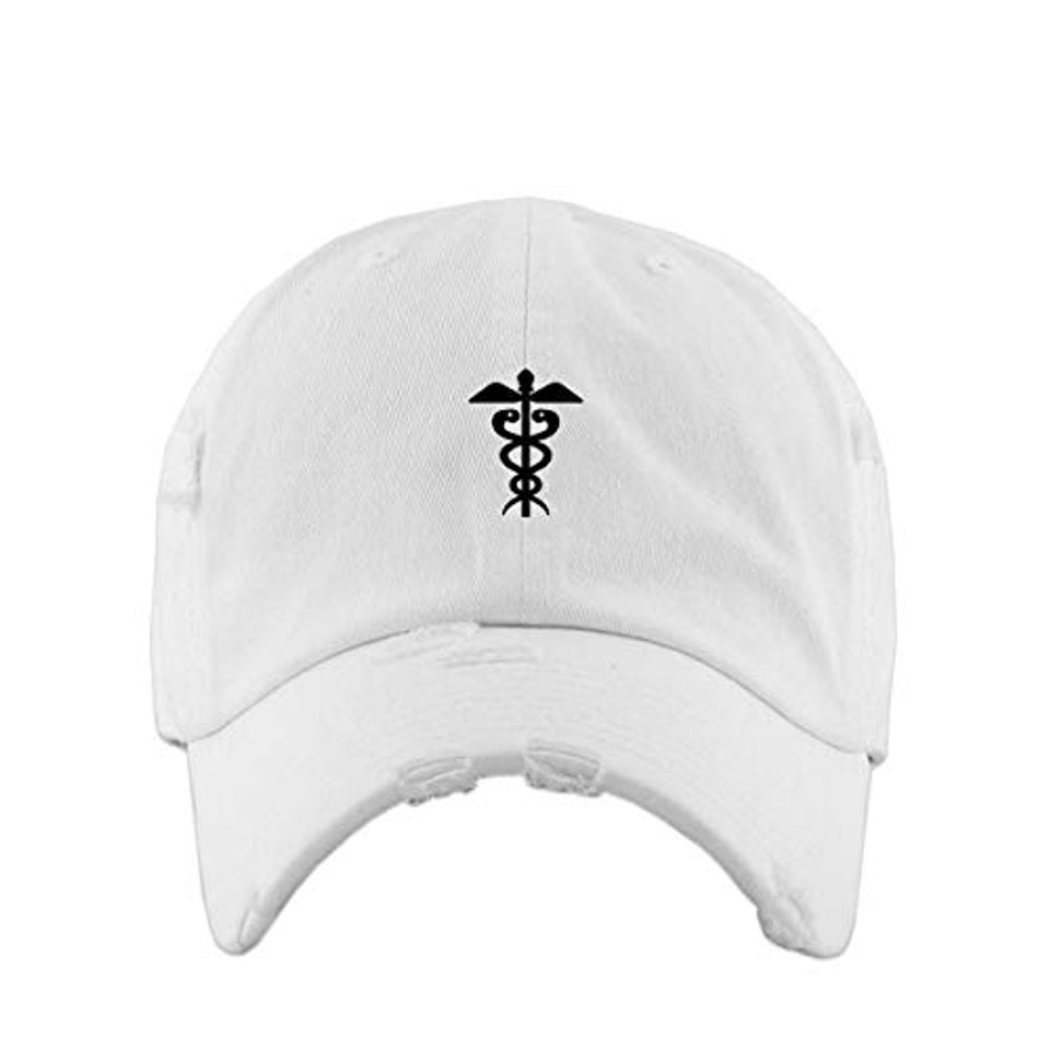 EMT Logo Vintage Baseball Cap Embroidered Adjustable Distressed Dad Hat