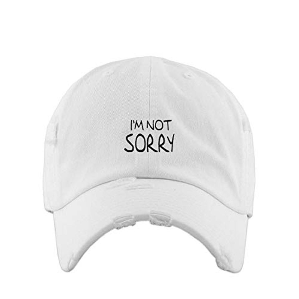 I'm Not Sorry Vintage Baseball Cap Embroidered Adjustable Distressed Dad Hat
