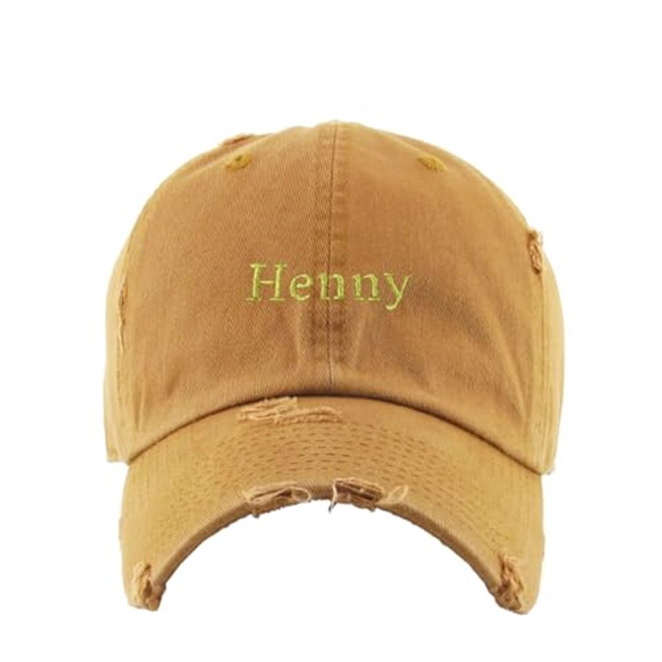 Henny Vintage Baseball Cap Embroidered Adjustable Distressed Dad Hat