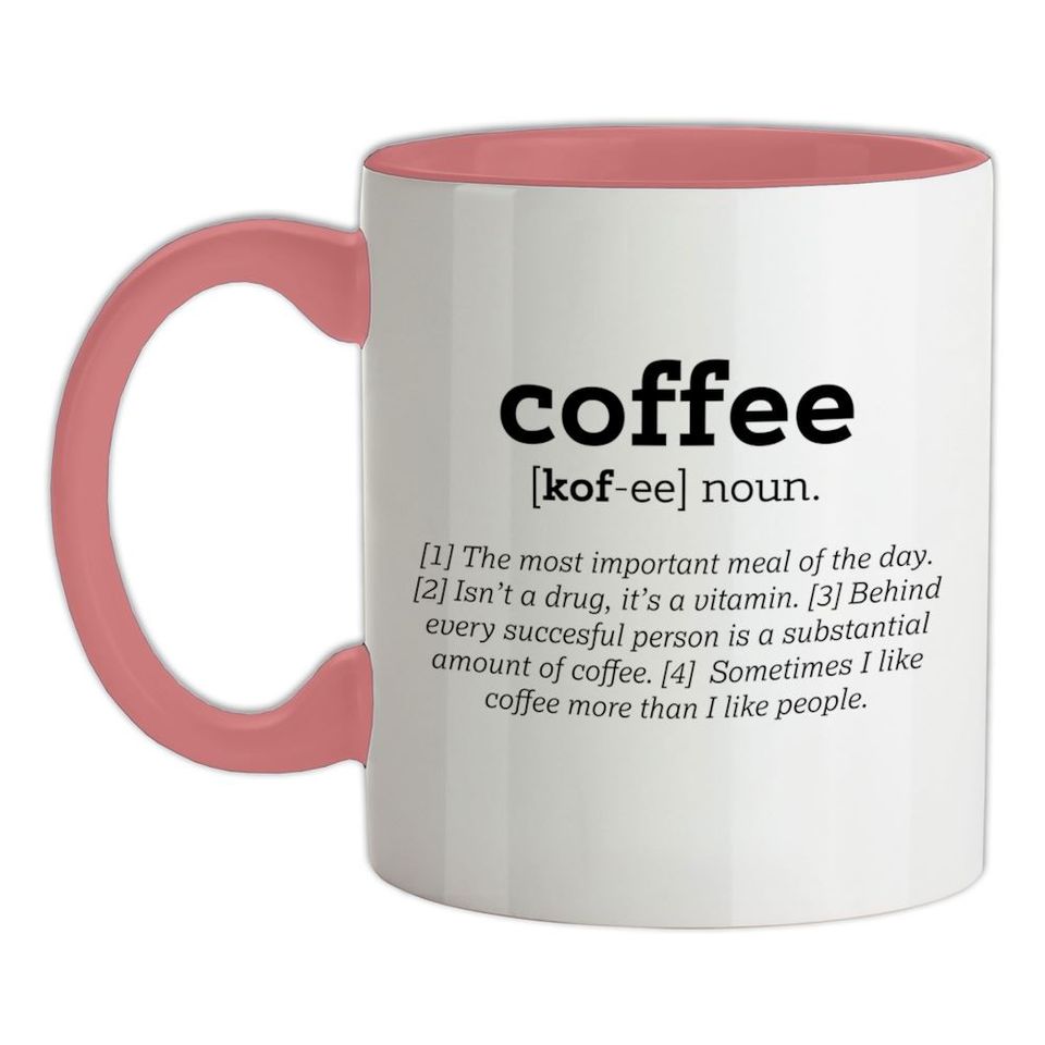 Funny Definition Coffee - Ceramic Mug - Latte Espresso Cafe Caffeine