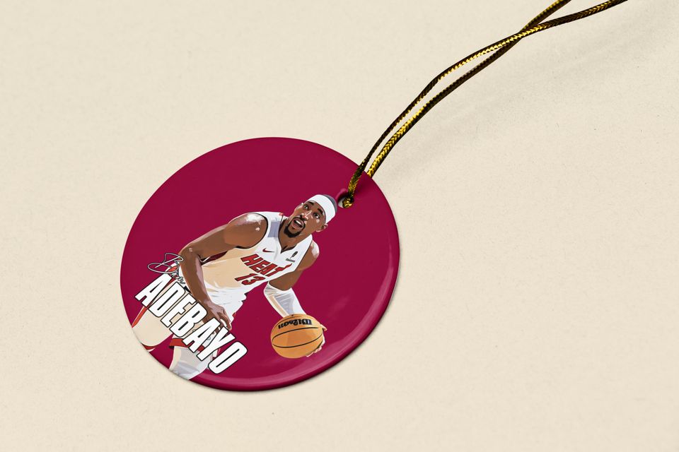 Bam Ado-Inspired #13 Ceramic Christmas Ornament - Miami Tribute Keepsake