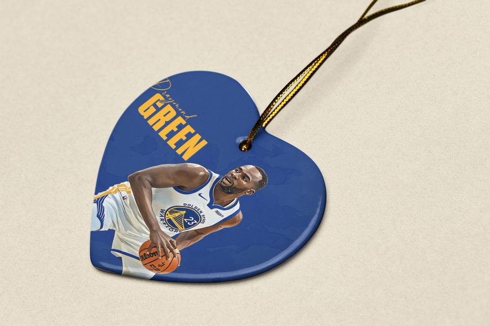 Draymond Green Ceramic Christmas Ornament - Golden State Tribute Keepsake Xmas