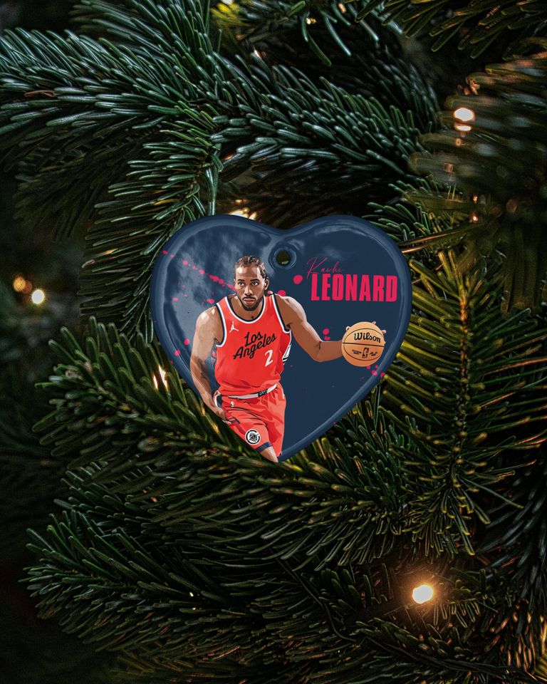 Kawhi Leonard #2 Inspired Ceramic Christmas Ornament - LA Fans Tribute Keepsake