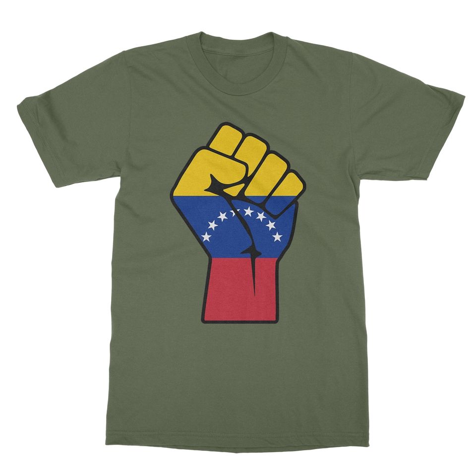 Venezuela Fist Resist - Venezuelan Flag Support Unisex T-Shirt