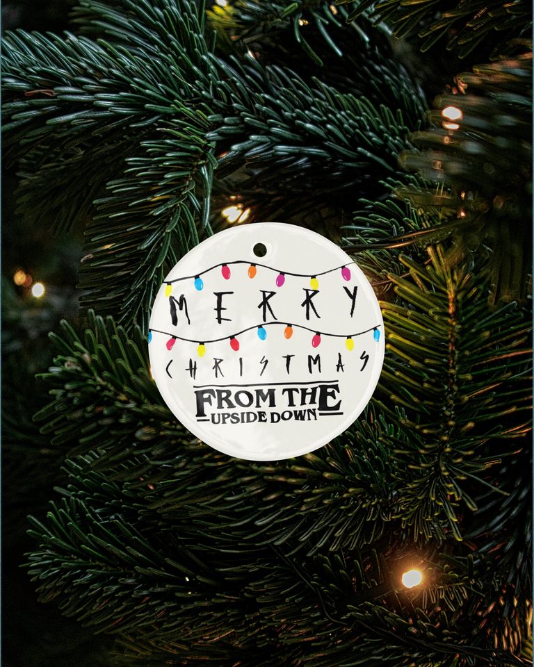 Merry Christmas Things Ceramic Ornament - From The Parallel World Xmas Lights