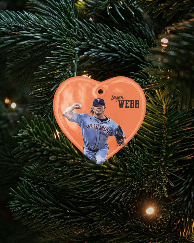 Logan Webb Inspired Design Ceramic Christmas Ornament - San Francisco Tribute