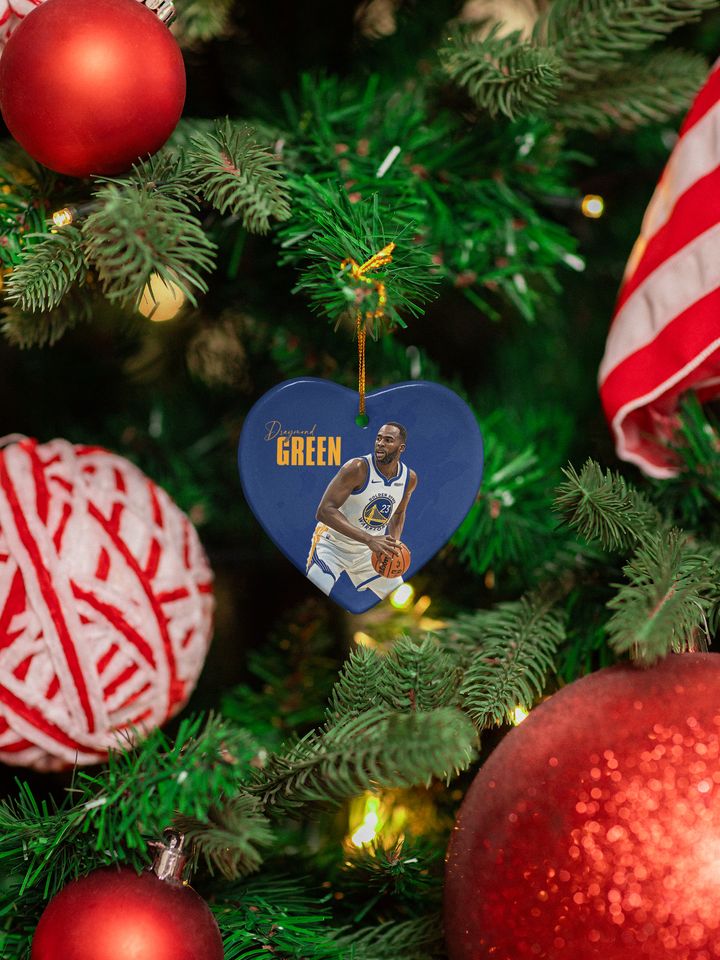 Draymond Green Ceramic Christmas Ornament - Golden State Tribute Keepsake Xmas