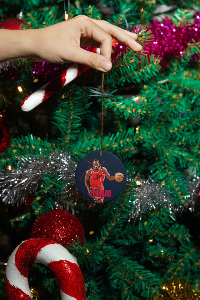 Kawhi Leonard #2 Inspired Ceramic Christmas Ornament - LA Fans Tribute Keepsake